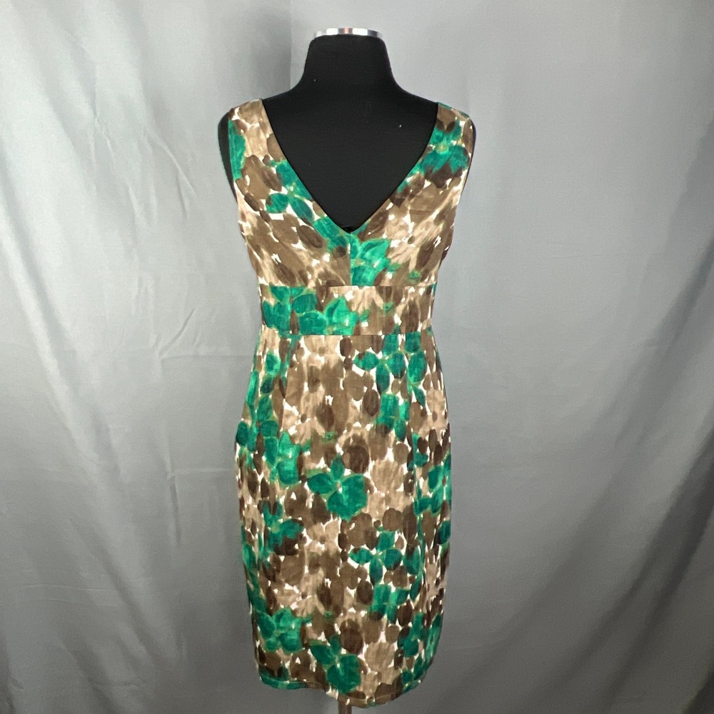 Axcess Liz Claiborne Sheath Dress Womens Small Multi Abstract Floral Minimalist - Picture 3 of 10